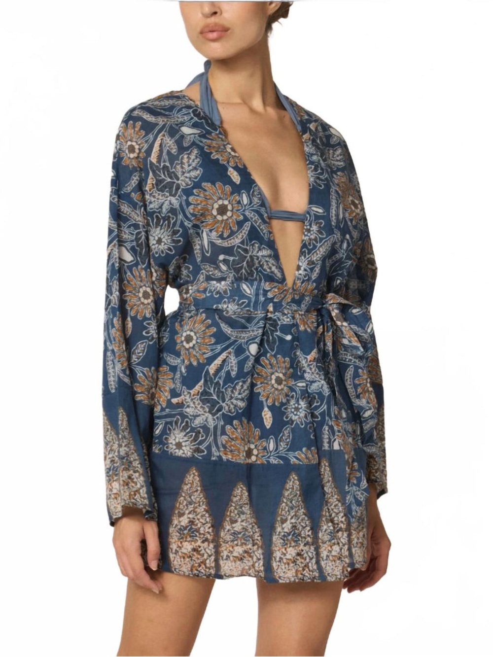 NWOT Cleobella Minerva Kimono Wrap Cover Up In Magnolia size XS/S